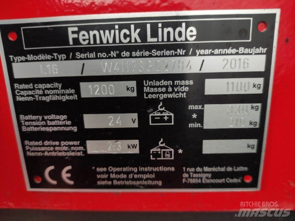 Linde L16-1173 行走控制式堆積機