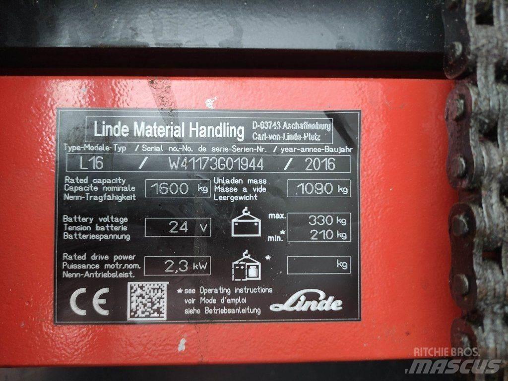 Linde L16i-1173 行走控制式堆積機