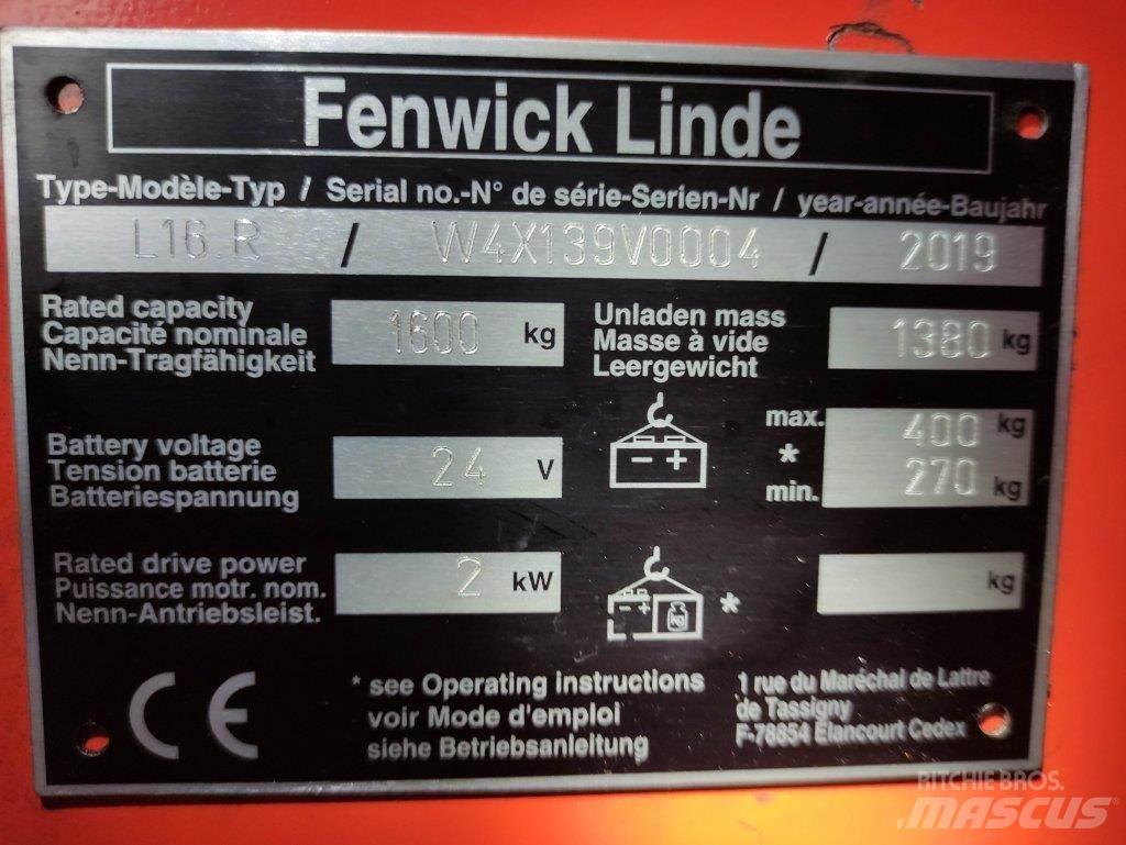 Linde L16R 行走控制式堆積機