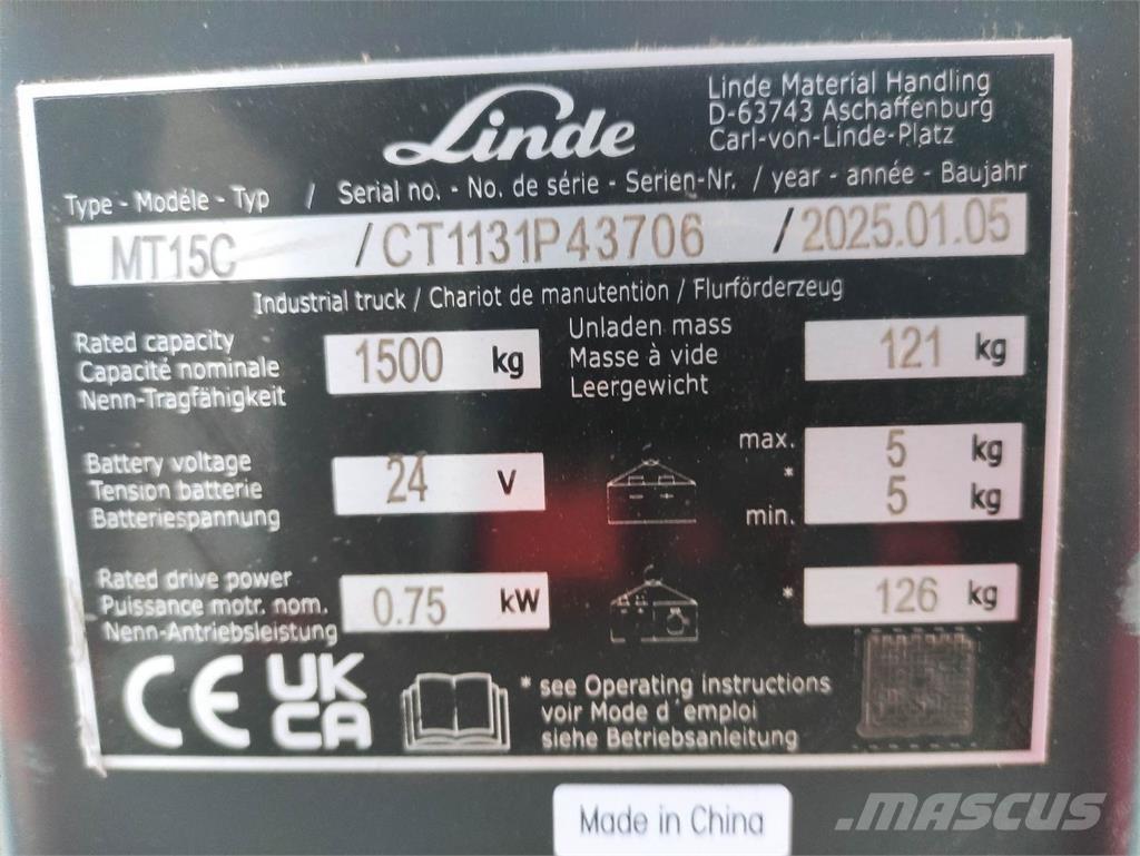 Linde MT15C 低架升降機