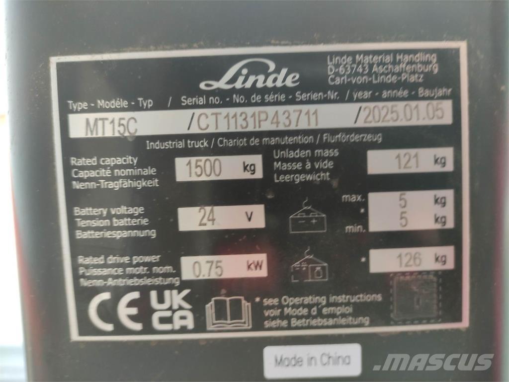 Linde MT15C 低架升降機
