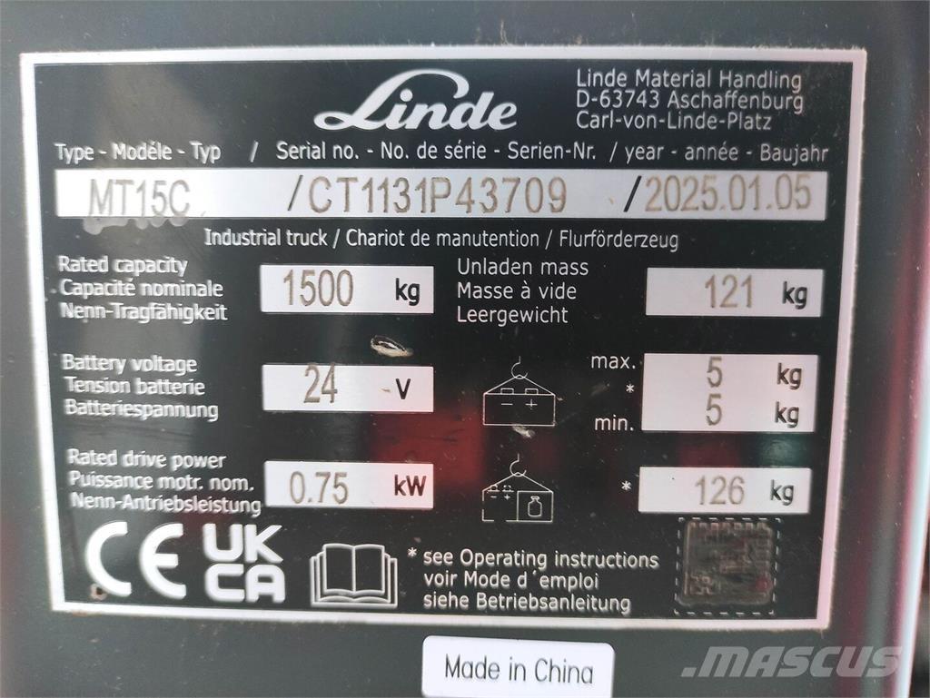 Linde MT15C 低架升降機
