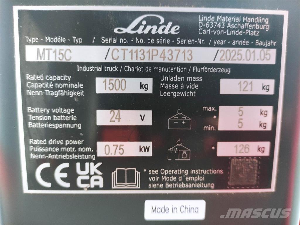 Linde MT15C 低架升降機