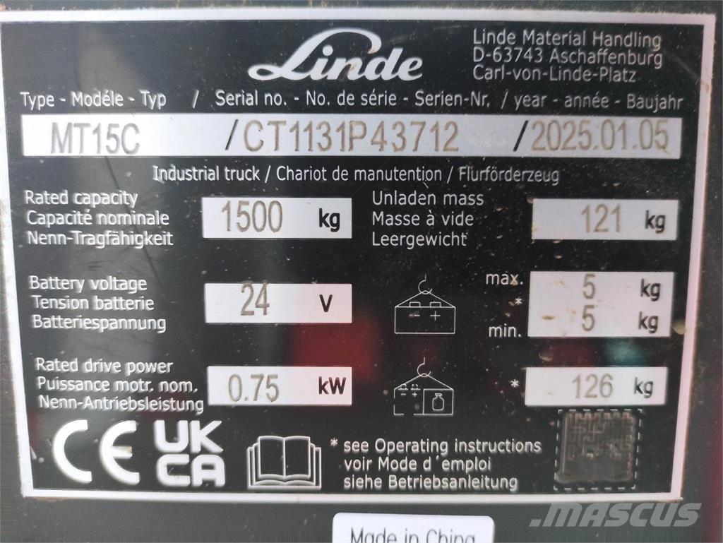 Linde MT15C 低架升降機
