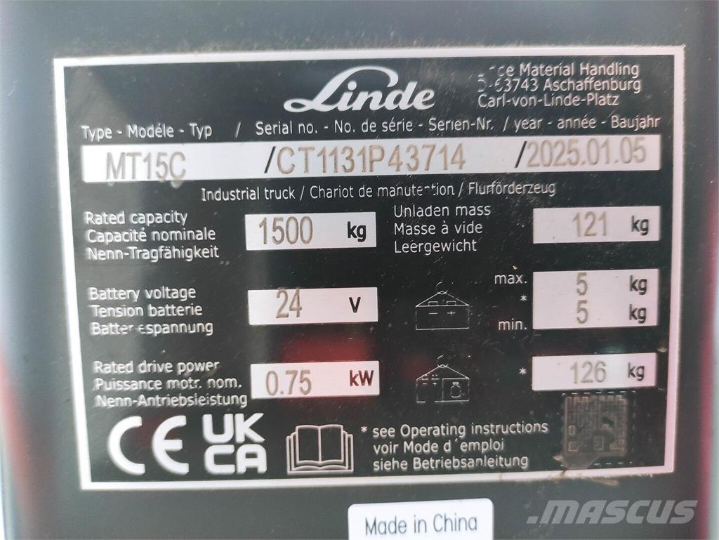 Linde MT15C 低架升降機
