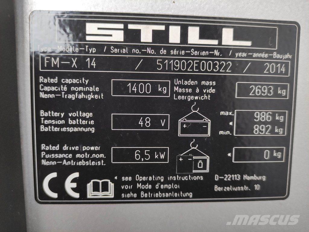 Still FM-X-14 前伸式堆高機(叉車)