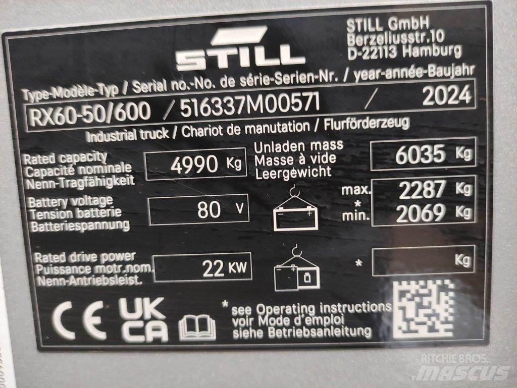 Still RX60-50/600 電動堆高機