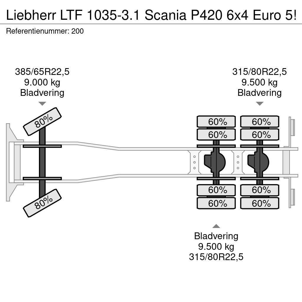 Liebherr LTF 1035-3.1 Scania P420 6x4 Euro 5! 全路面起重機/吊車