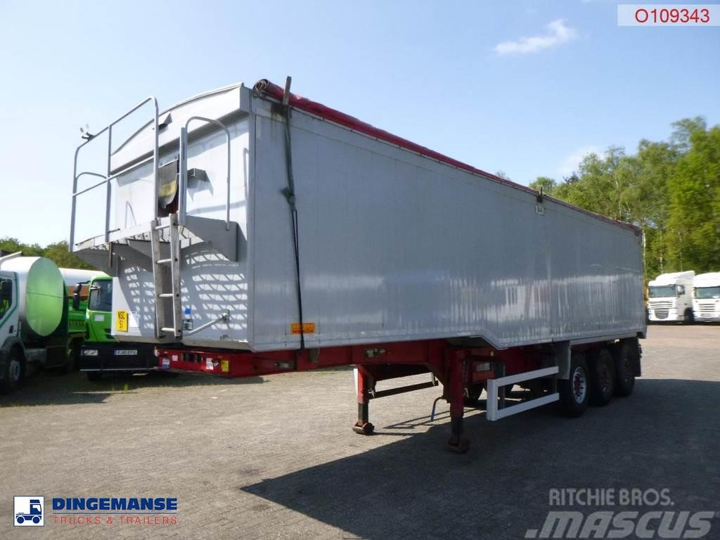 Wilcox Tipper trailer alu 55 m3 + tarpaulin 傾卸式半拖車