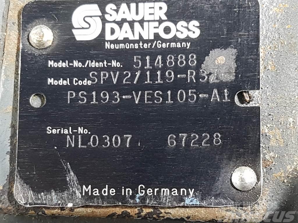 Sauer Danfoss SPV2/119-R3Z-PS193 - 514888 - Drive pump/Fahrpumpe 油壓