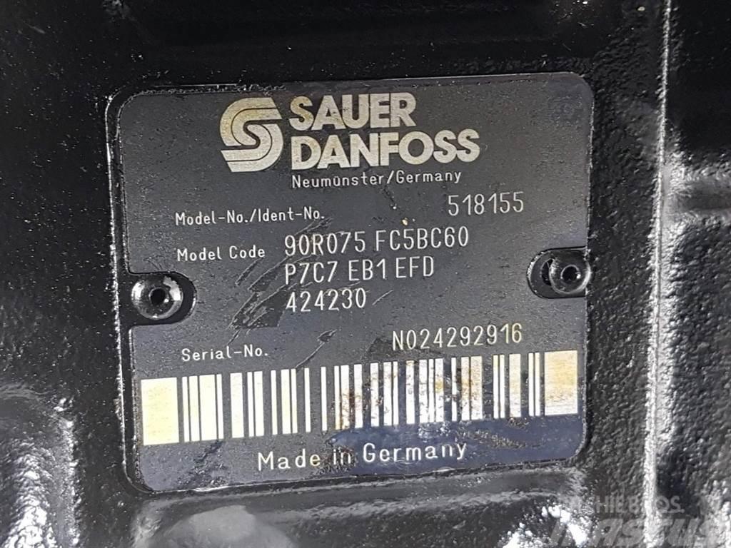 Sauer Danfoss 90R075FC5BC60P7C7-518155-Drive pump/Fahrpumpe/Pomp 油壓