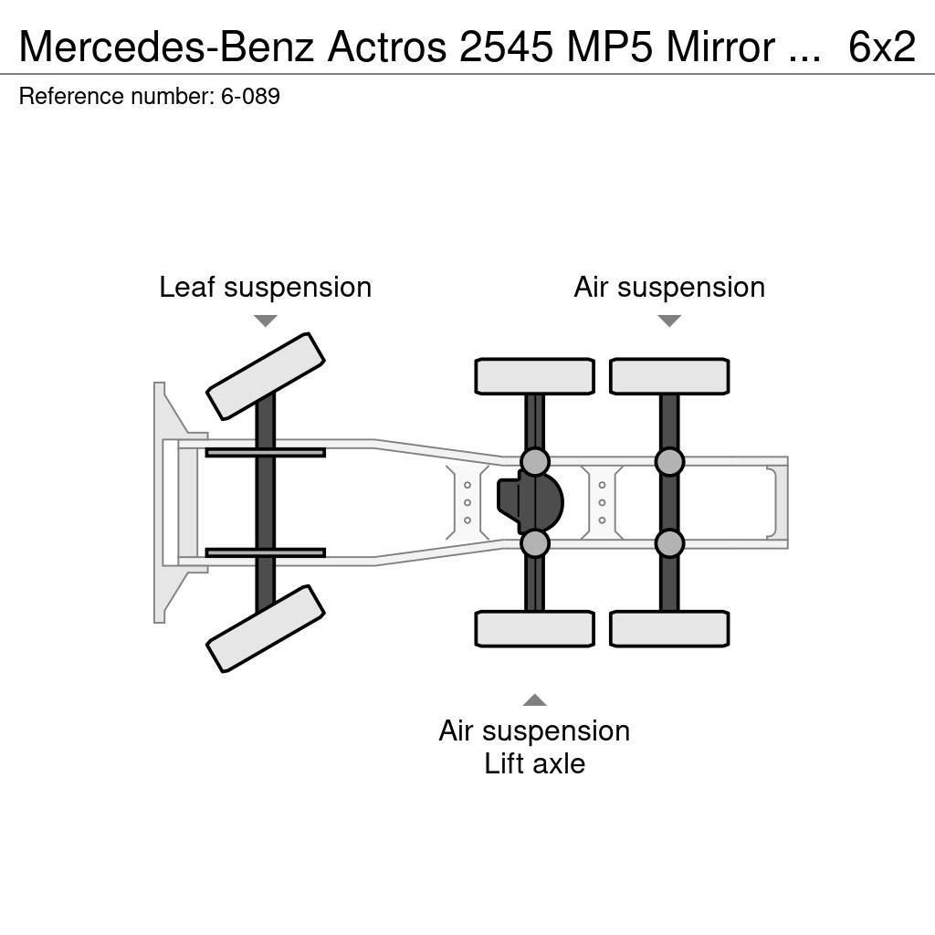 Mercedes-Benz Actros 2545 MP5 Mirror CAM/6x2/BigSpace/Liftachse 曳引機組件