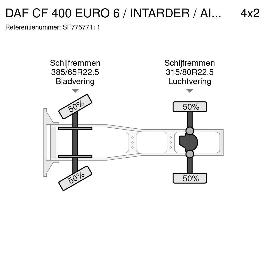 DAF CF 400 EURO 6 / INTARDER / AIRCO 曳引機組件