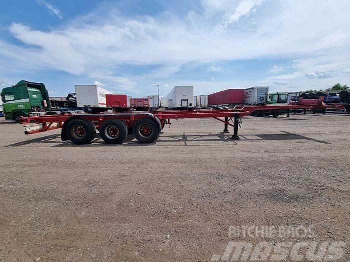 Broshuis 10-24K 3 AXLE CONTAINER CHASSIS STEEL SUSPENSION D 貨櫃框架半拖車