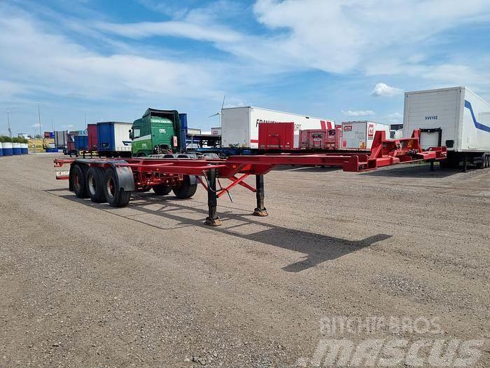 Broshuis 10-24K 3 AXLE CONTAINER CHASSIS STEEL SUSPENSION D 貨櫃框架半拖車