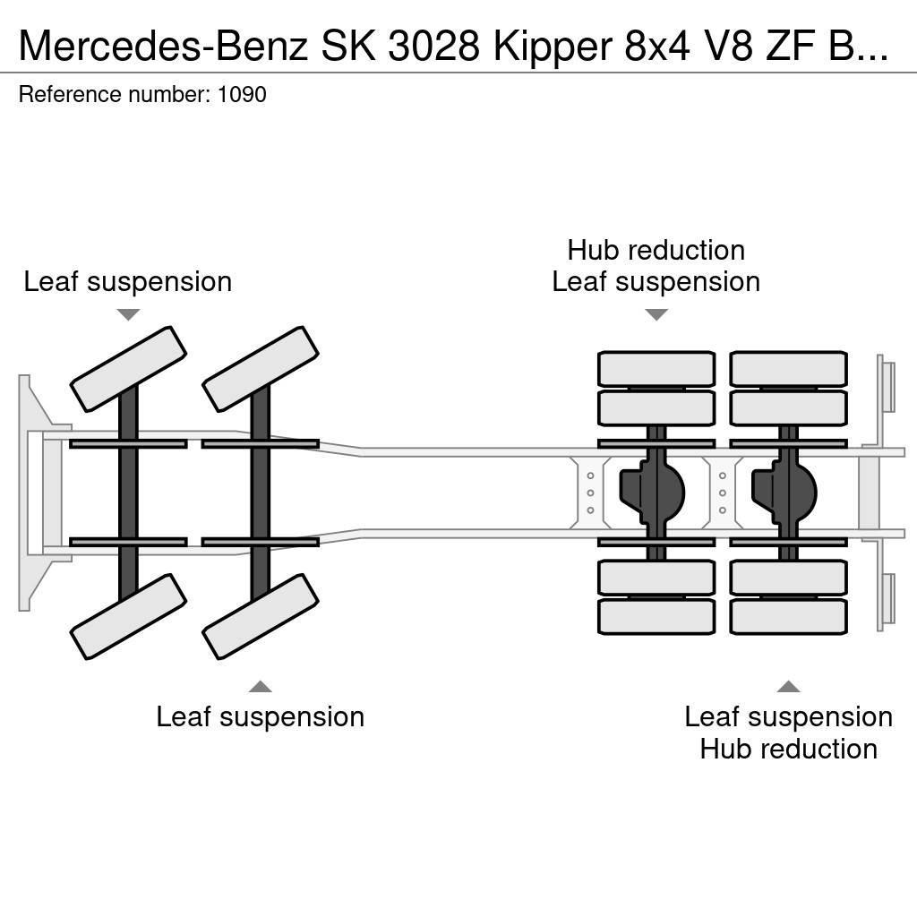 Mercedes-Benz SK 3028 Kipper 8x4 V8 ZF Big Axle Good Condition 傾卸式卡車