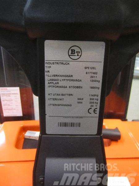BT SPE125L Lyfthöjd 5.40 行走控制式堆積機