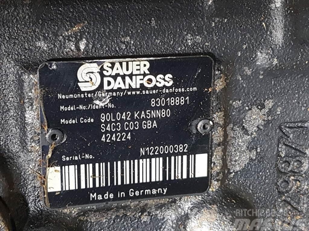 Sauer Danfoss 90L042KA5NN80S4C3-83018881-Drive pump/Fahrpumpe 油壓