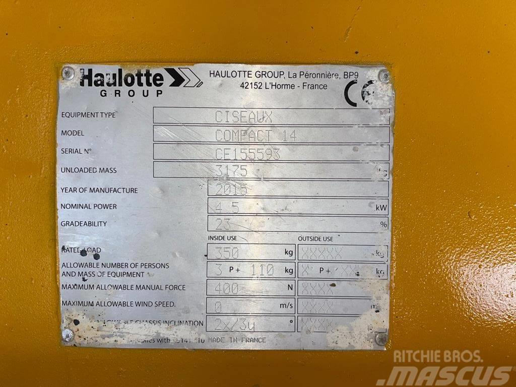 Haulotte Compact 14 剪式升降機