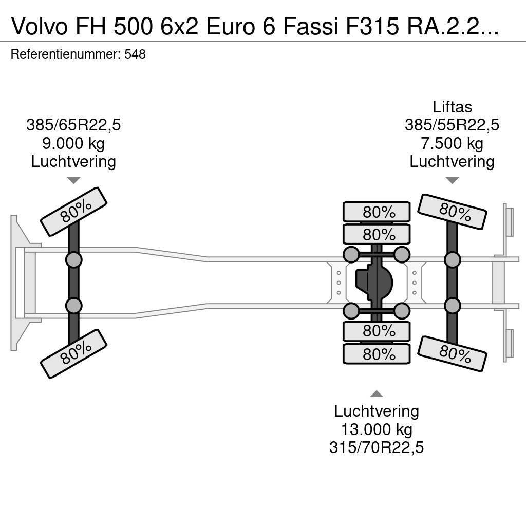 Volvo FH 500 6x2 Euro 6 Fassi F315 RA.2.27E Dynamic! 全路面起重機/吊車