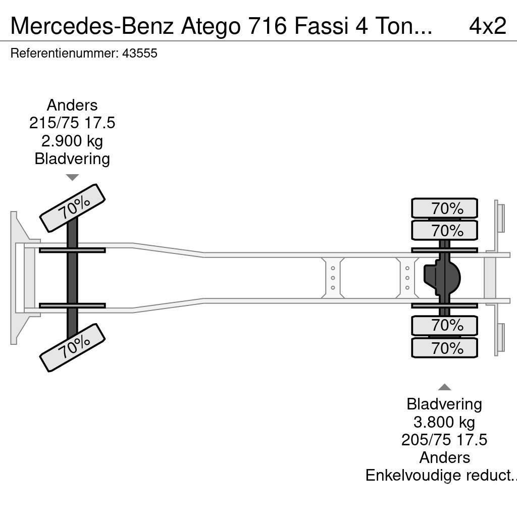 Mercedes-Benz Atego 716 Fassi 4 Tonmeter laadkraan Just 167.491 全路面起重機/吊車