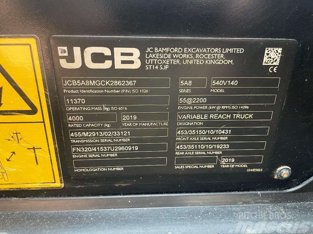 JCB 540V140 伸縮臂操作車