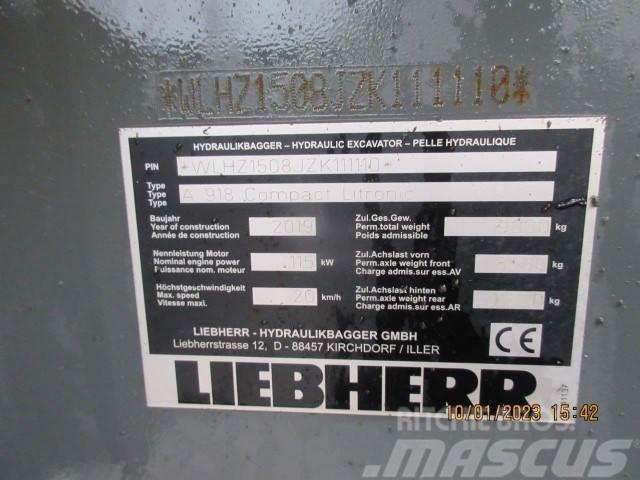 Liebherr A 918 Compact Litronic 旋轉式挖土機/掘鑿機/挖掘機