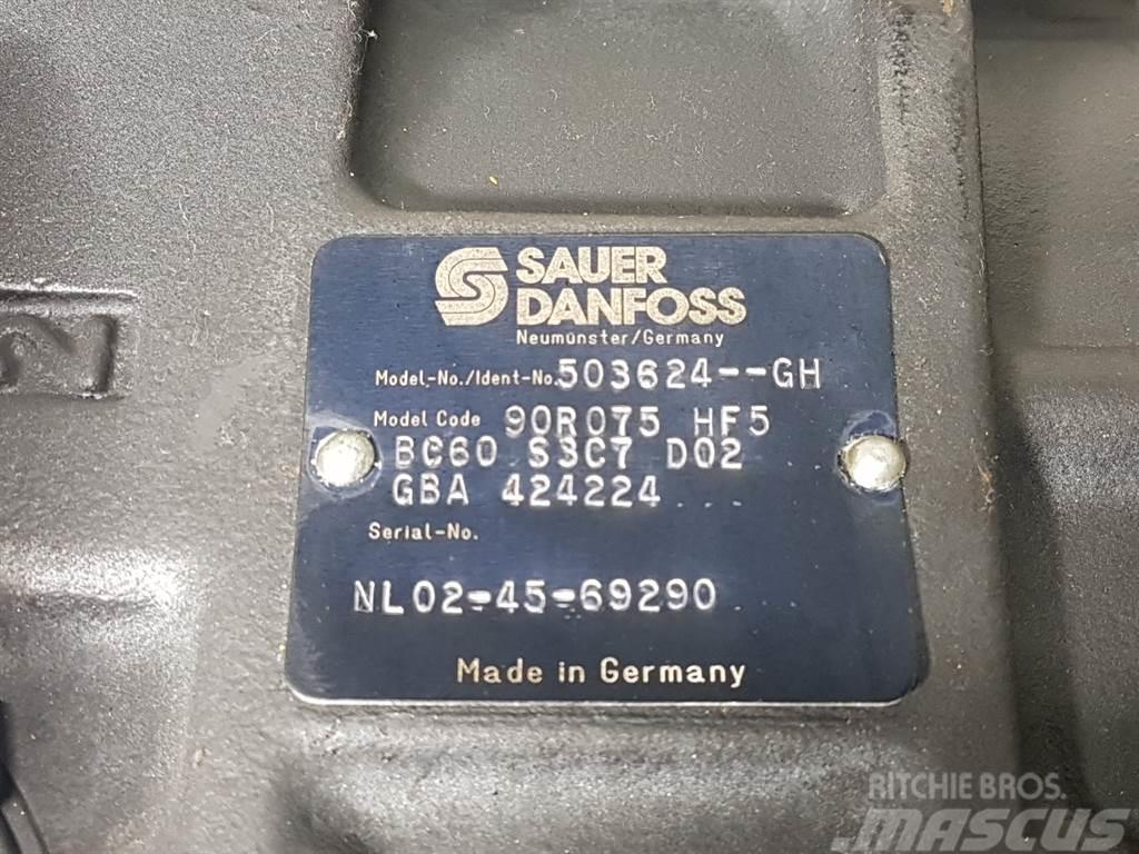 Sauer Danfoss 90R075HF5BC60 - 503624-GH - Drive pump/Fahrpumpe 油壓