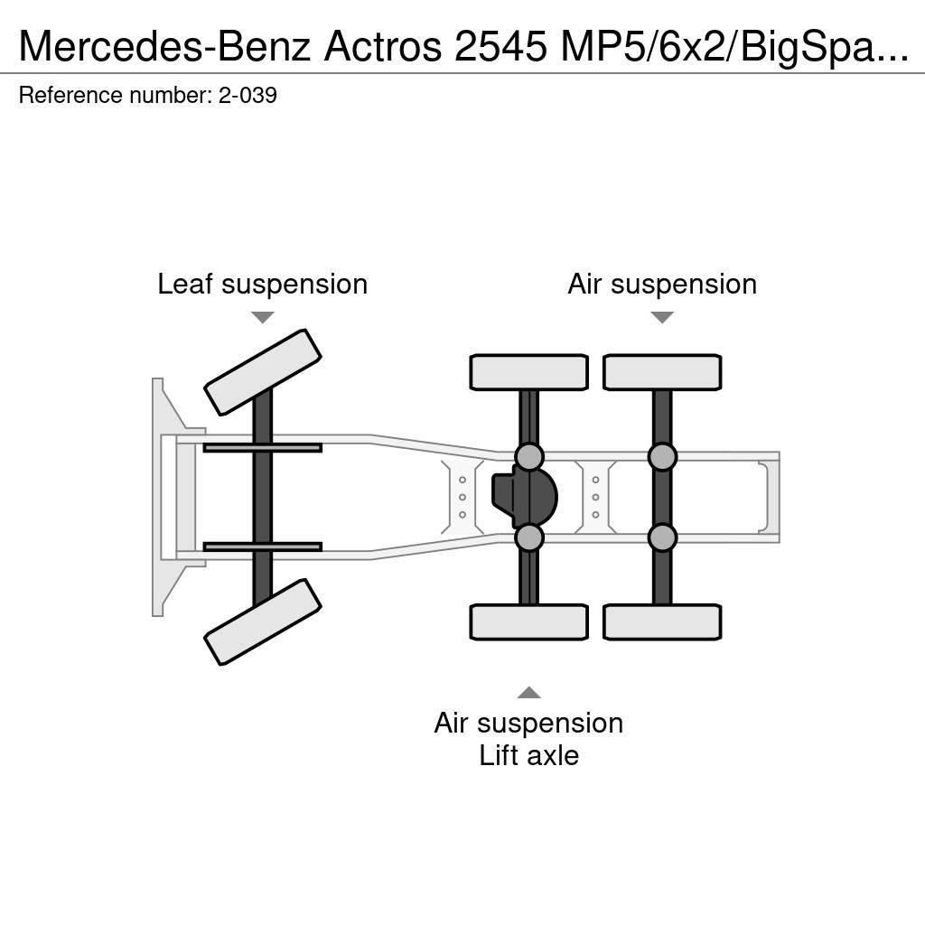 Mercedes-Benz Actros 2545 MP5/6x2/BigSpace/Modell 2020 曳引機組件