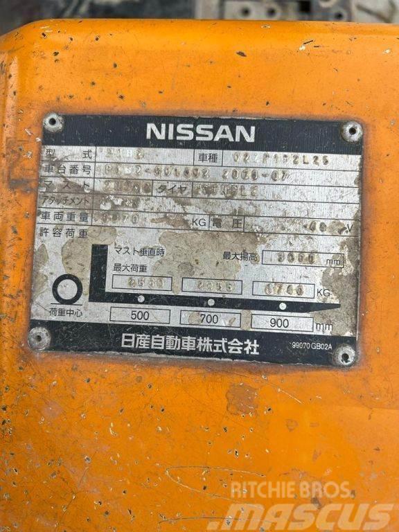 Nissan Duplex, 2.500KG, 4.926hrs!!, no charger 02ZP1B2L25 電動堆高機