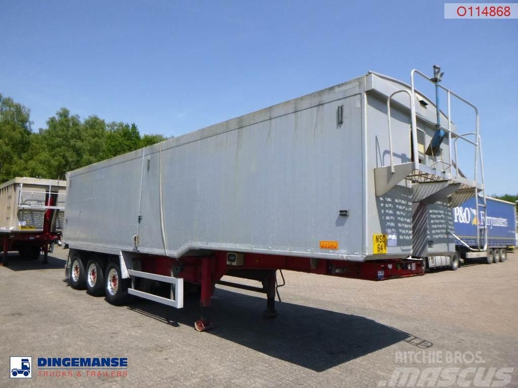 Wilcox Tipper trailer alu 55 m3 + tarpaulin 傾卸式半拖車