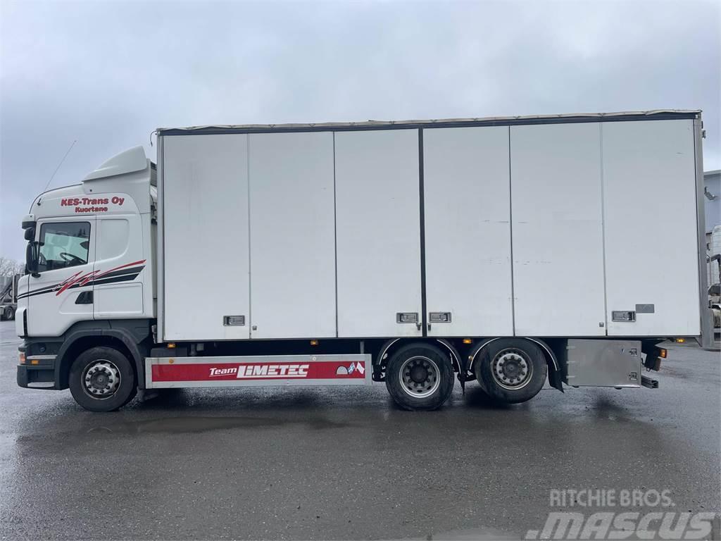 Scania R-440 6x2-4700, 7,6 m Limetec kori liukukatolla 貨箱式卡車