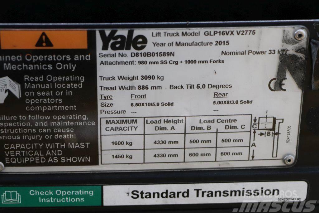 Yale GLP16VX 液化石油氣LPG卡車