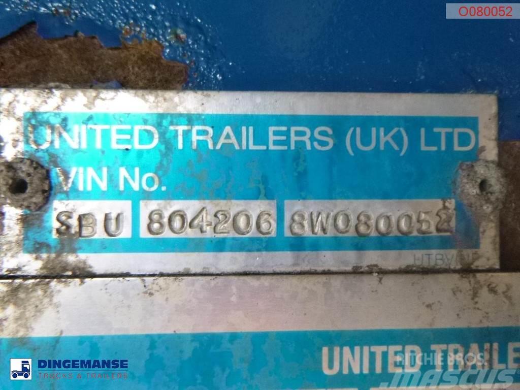 United TRAILERS Tipper trailer alu 52 m3 + tarpaulin 傾卸式半拖車