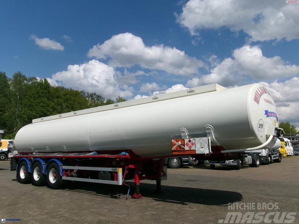 LAG Fuel tank alu 44.4 m3 / 6 comp + pump 罐體半拖車