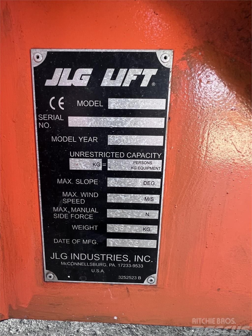 JLG E450 AJ 曲臂高空作業車