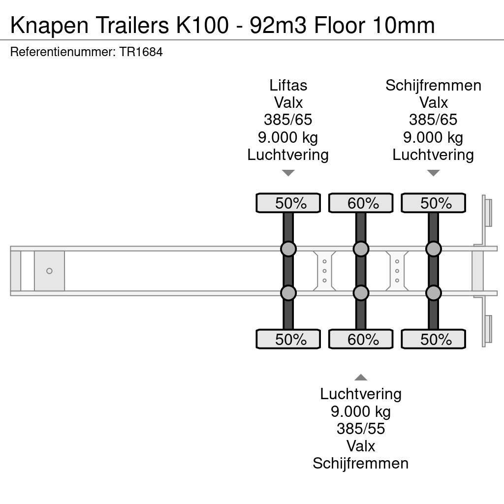 Knapen Trailers K100 - 92m3 Floor 10mm 自裝卸半拖車
