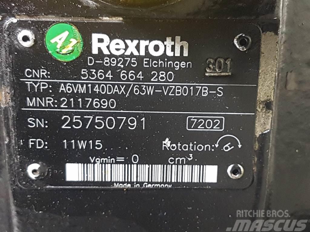 Terex TL210-5364664280-Rexroth A6VM140DAX/63-Drive motor 油壓