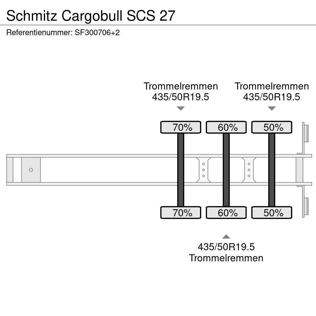 Schmitz Cargobull SCS 27 篷布半拖車
