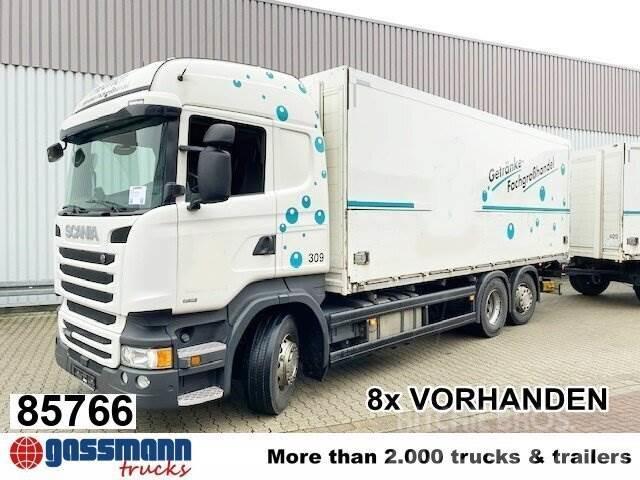 Scania R450 LB 6x2-4 Getränkekoffer, Retarder, 貨箱式卡車
