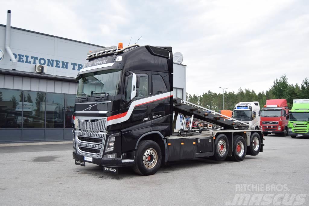 Volvo FH750 8x2 Euro 6 Vaijeri 起重可拆卸式卡車