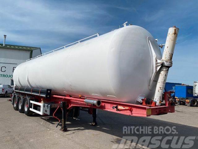 General Trailer silo kipper tank 60m3 for water vin 057 罐體半拖車