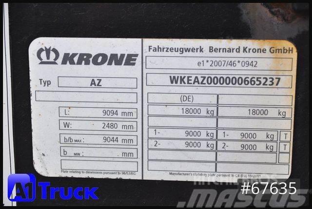 Krone AZ 18, Standard BDF, 1 Vorbesitzer, BPW 貨櫃框架拖車