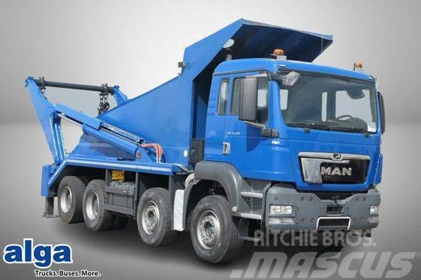MAN 41.480 TGS 8x4, gr. Federpaket, 37tkm, 4-Achser 起重可拆卸式卡車
