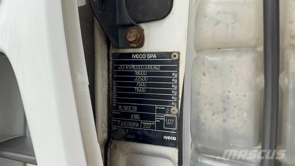 Iveco EUROCARGO ML180 E28 4x2 EPSILON 110 -absetz tipper 吊鉤式起重車